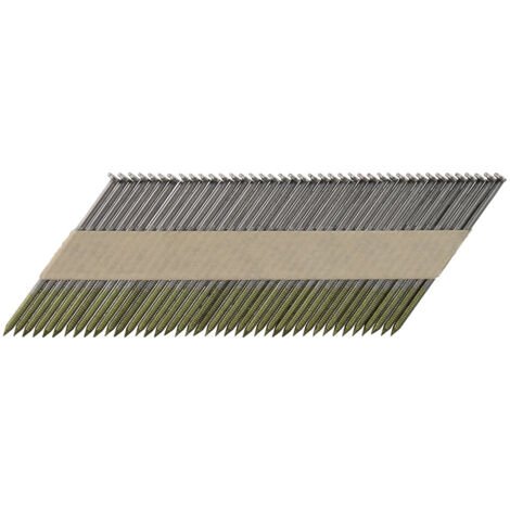 Makita – Clous 34° tête D lisses galvanisés à chaud – Alésage 3,1mm – Longueur 76mm – Lot de 2000 pour cloueur pneumatique et gaz