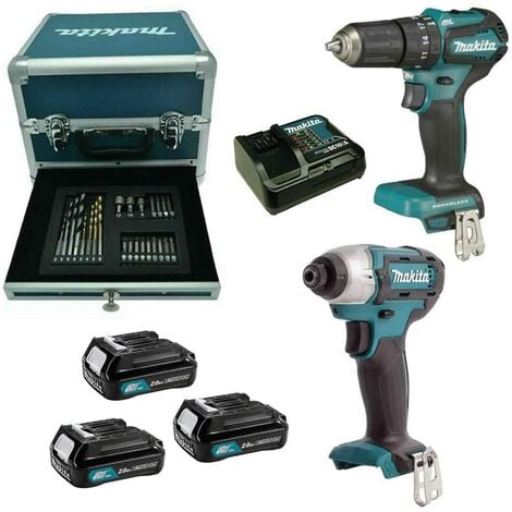 Makita CLX228SAX2 Kit Avvitatori percussione e impulsi 12V con 3 Batterie