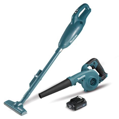 MAKITA CLX245SAX1 KIT ASPIRADOR CL108FDZW + SOPLADOR UB100DZ + BATERÍA CXT BL1021B 12V 2,0AH + CARGADOR CXT DC10SB