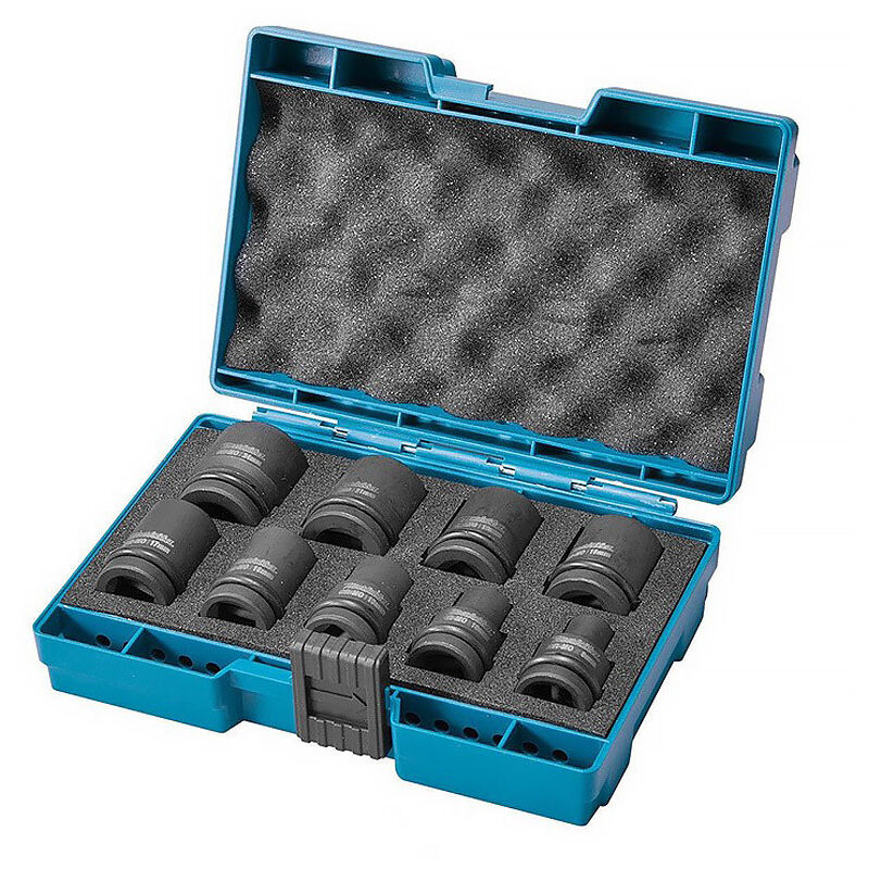 Coffret Makita 9 douilles pour boulonneuses a choc 1/2'' Makita B-66232