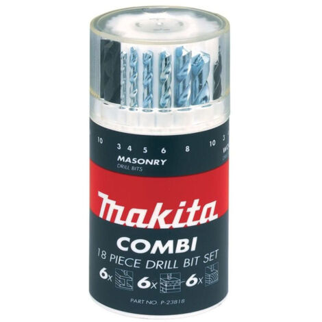Makita – Coffret de forets HSS 3mm à 10mm – Forets à métaux pour perceuse – Tige droite – Précision de perçage pour bois et maçonnerie