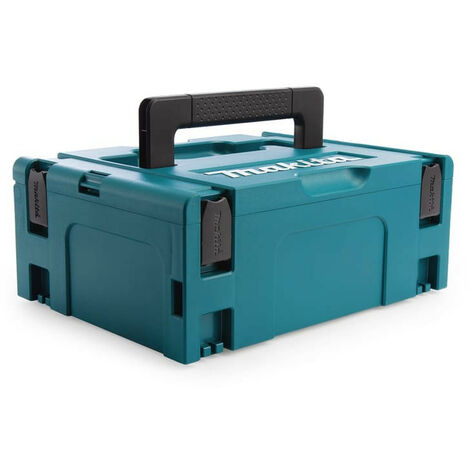 Makita – Coffret empilable Makpac Taille 2 – Plastique robuste – Dimensions 395 x 295 x 157 mm – Compatible Systainer – Rangement outils sécurisé - 821550-0