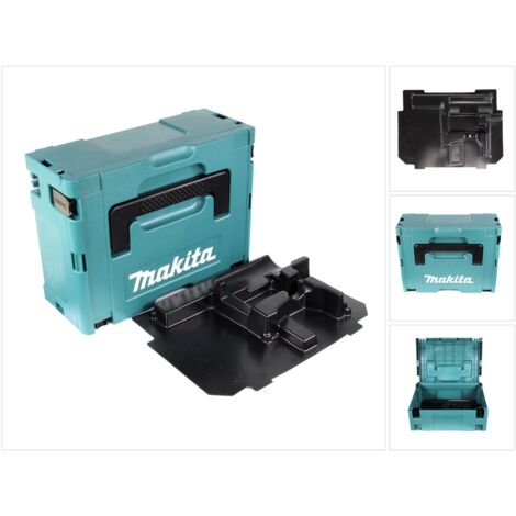 Makita – Coffret système MAKPAC 2 avec insert pour perceuses visseuses à percussion – Dimensions 39,5x15,5x29,5cm – Construction robuste pour chantiers