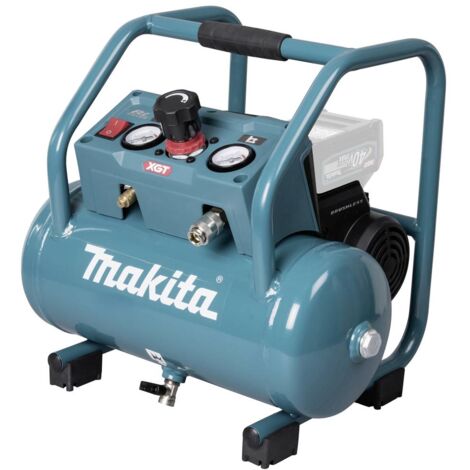 Makita – Compresseur à air comprimé sans fil AC001GZ – Pression 9,3 bars – Débit d'air 34 L/min – Moteur silencieux 68 dB – Capacité réservoir 7,6L