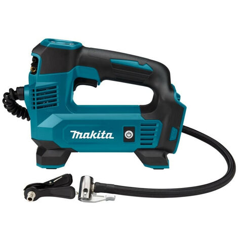 Makita – Compresseur sans fil 18V DMP180Z – Pression 8,3 bar – Débit d'air 12 l/min – Manomètre numérique rétro-éclairé – Eclairage LED intégré - Y787362
