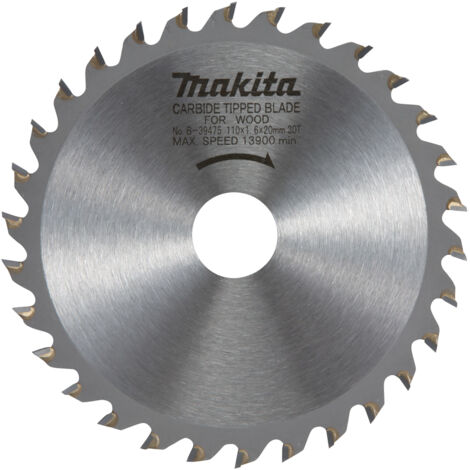 Makita D-09628 Lame De Scie Circulaire Standard TCT 165x20mm 16T Bois