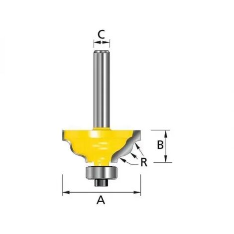 Makita D-11695 Fraise à profil ondulé avec tige de 8 mm