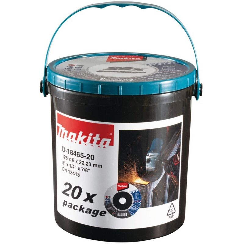 D 18465 20 Disque d'ébavurage en métal 125x6x222mm 20pcs Makita