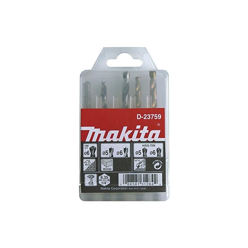 D-23759 Set di punte per trapano da 1/4 - Makita