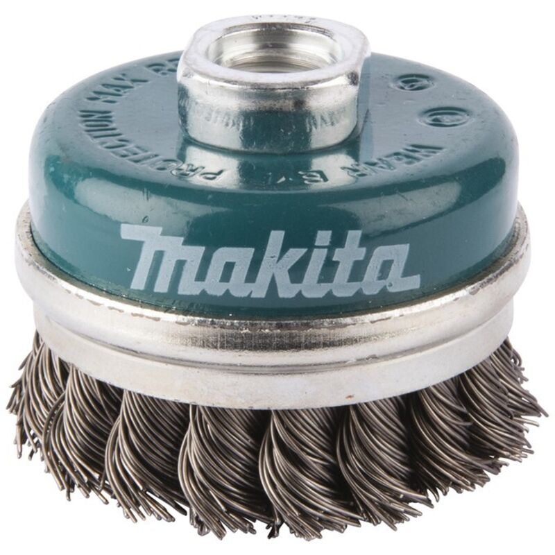 Brosse à fils acier torsadés MAKITA D 24153 Ø60 mm M14 8500 trmin