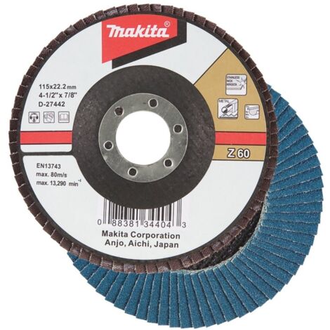 MAKITA D-27545 Zirkonium-Aluminium-Fächerscheibe