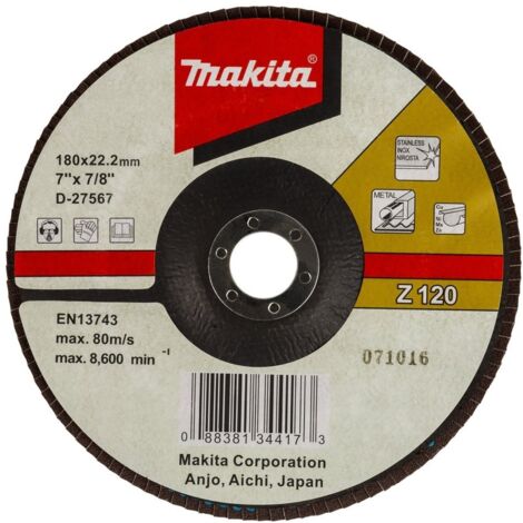 MAKITA D-27567 Zirkonium-Aluminium-Fächerscheibe