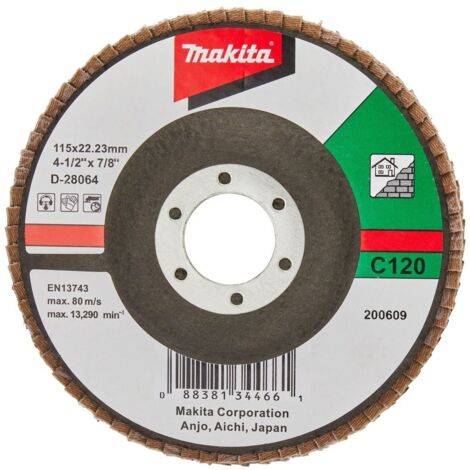 MAKITA D-28064 Siliziumkarbid-Fächerscheibe 115mm G120