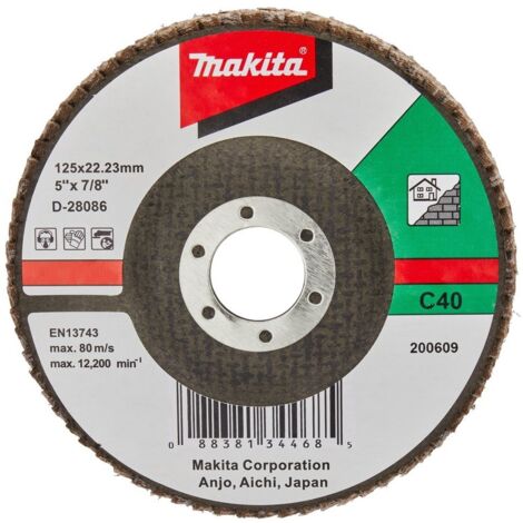 MAKITA D-28086 Siliziumkarbid-Fächerscheibe 125mm G40