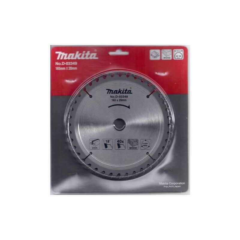 Makita - hm saege lame 165 x 20 x 40 z, de 03349