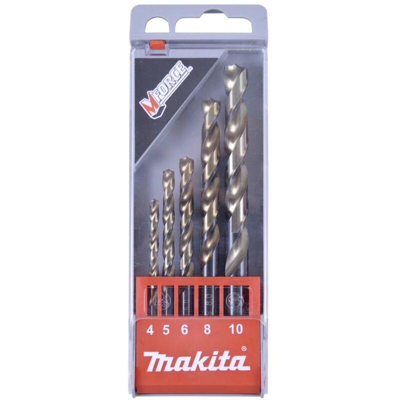 Makita D-30508 HSS Kit punte a spirale da metallo 5 parti 1 KIT