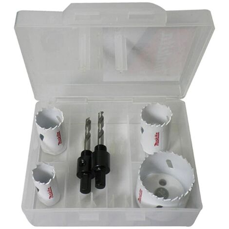 Makita D-33657 - Set de coronas + adaptador+ 2 taladros Makita