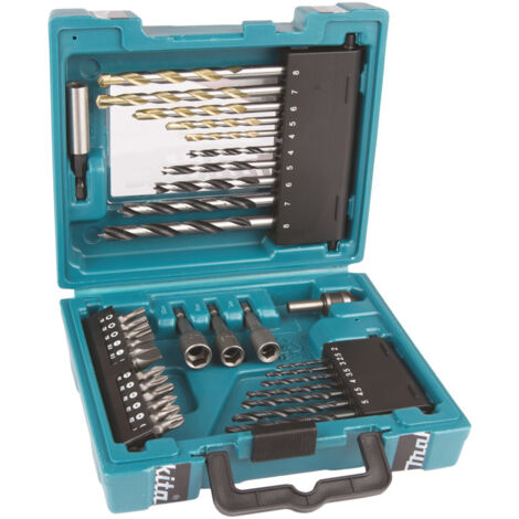 Makita D-36980 Set Kit 34 Accessori Punte Bits Valigetta