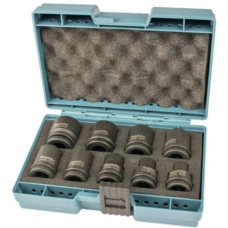 Coffret de 9 Douilles pour Boulonneuse à Choc 1/2 Makita D-41517