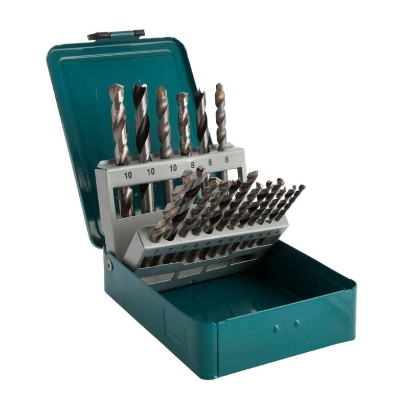 Makita - Set de 18 forets mixtes D-47173 - bois, métal, maçonnerie