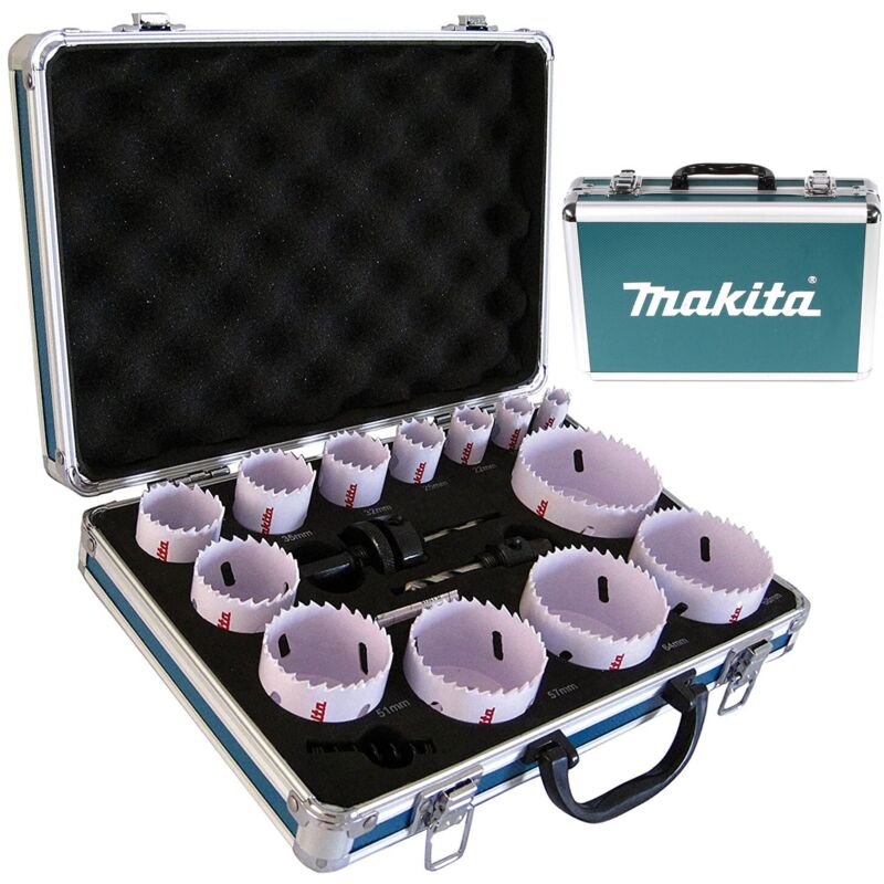 D-47307 16pc Universal Holesaw Set in Aluminum Case - Makita