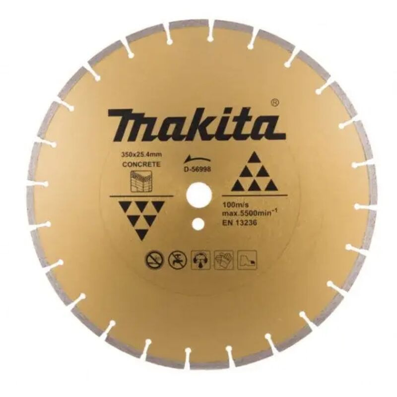 D-56998 Disco diamantato a settori 350x25,4 mm per cemento - Makita