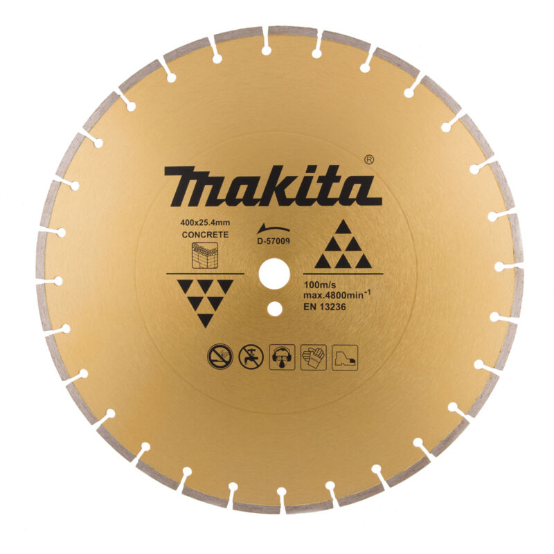 Makita - Accessori - Disco da taglio diamantato per calcestruzzo 400x25,4 mm D-57009