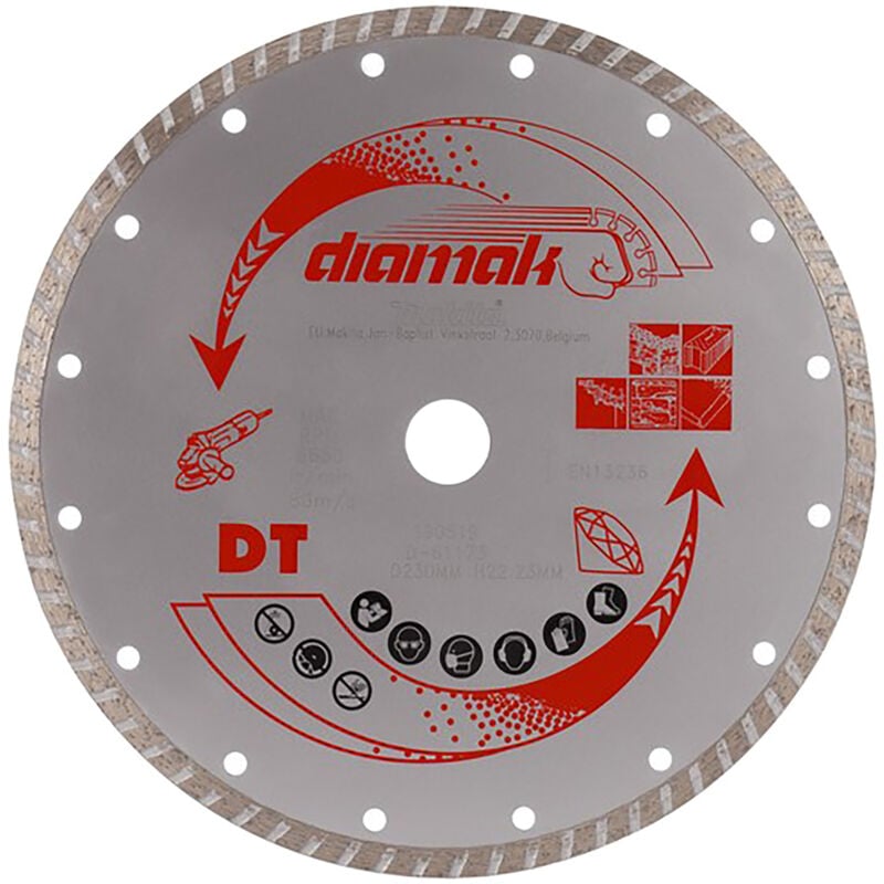Makita - D-61173 diamak Turbo Disque à tronçonner diamanté 230 mm