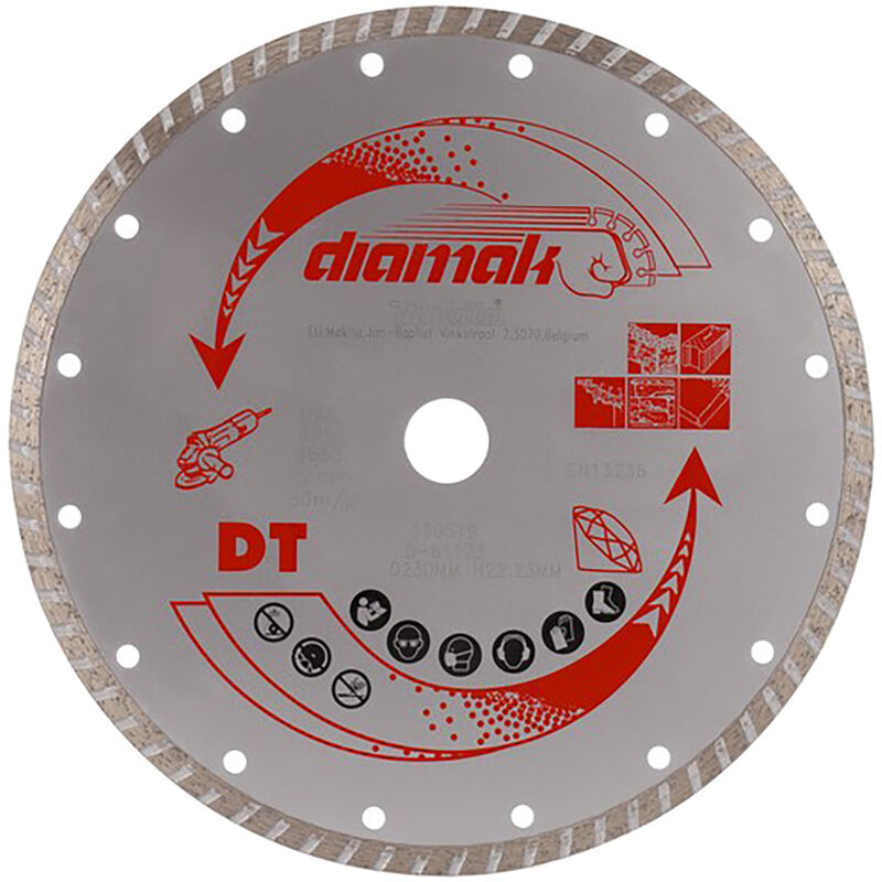 Image of D-61173 diamak Turbo-Diamanttrennscheibe 230 mm - Makita