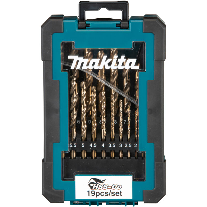 Image of Makita - D-67561 Jeu de forets à métaux hss-co (19 pièces)