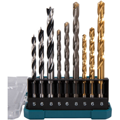 MAKITA D-71962 Estuche de brocas para madera metal y ladrillo