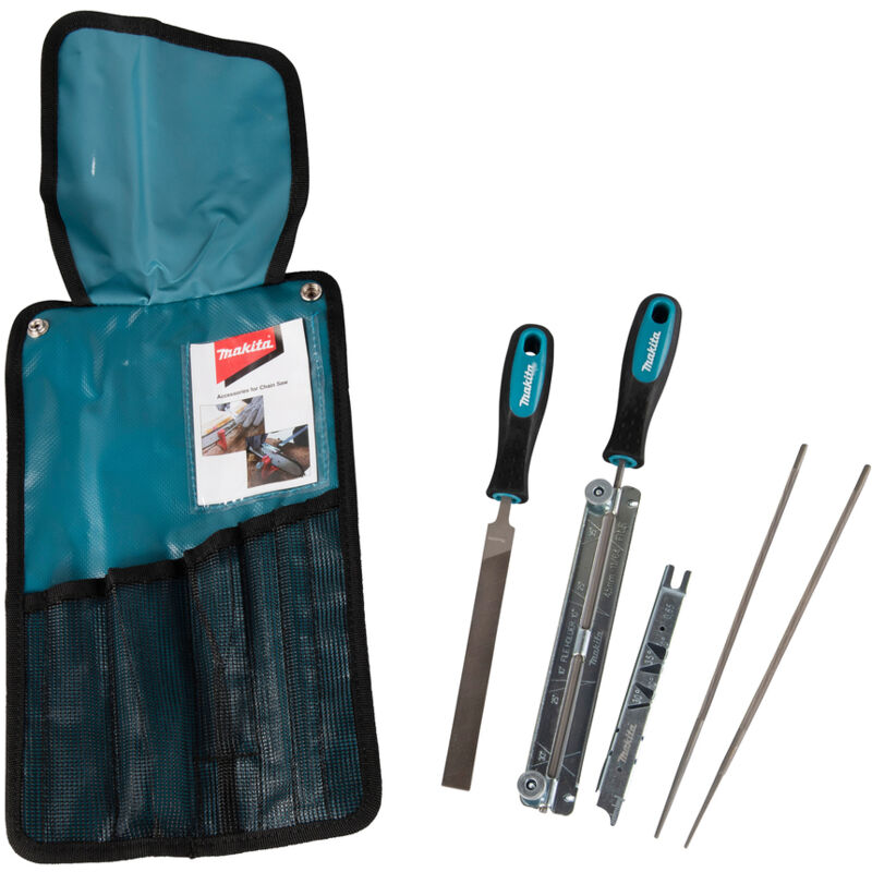 Makita - D-72160 4.5mm Chainsaw Chain Shapening Set & Pouch