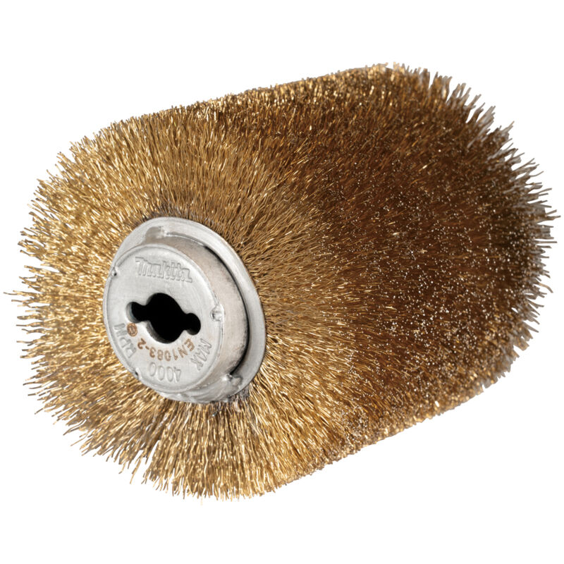 Makita - Spazzola metallica per smerigliatrice a spazzola in ottone - 100 x 120 mm - 0,3 mm