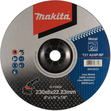MAKITA D-74522 Disque d’ébavurage en métal 230x6x2223mm