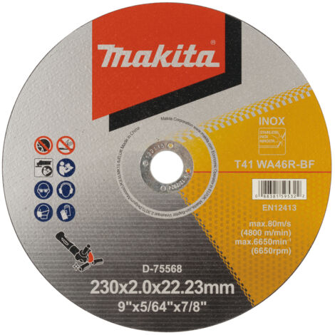MAKITA D-75568 Lame de coupe en métal 230x20x2223mm