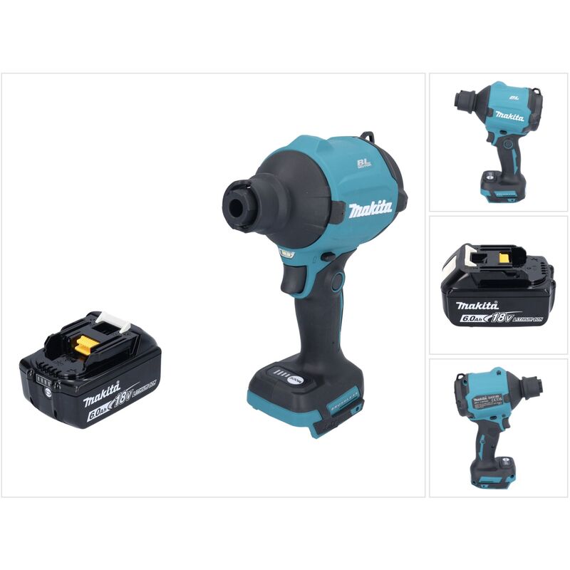 DAS180G1 Souffleur à poussière sans fil 18V Brushless + 1x Batterie 6,0Ah - sans chargeur - Makita