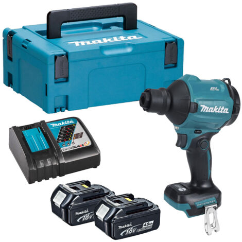 Makita DAS180RMJ 18V Li-ion LXT Brushless Dust Blower - 2 x 4Ah Batts, Charger &amp Makpac 2 Case