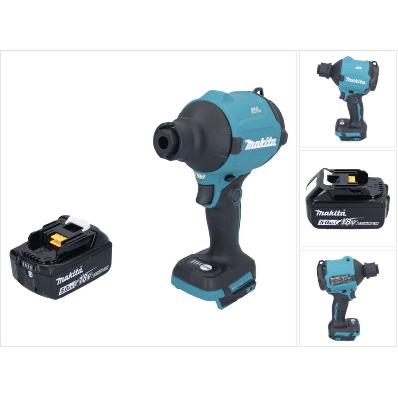 DAS180T1 Souffleur à poussière sans fil 18V Brushless + 1x Batterie 5,0Ah - sans chargeur - Makita