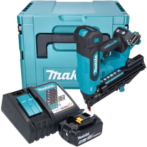 Makita DBN 610 RT1J Akku Stauchkopfnagler 18 V 32 - 64 mm Brushless + 1x Akku 5,0 Ah + Ladegerät + Makpac