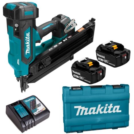 Makita DBN900ZK 18v LXT Brushless 90mm Gasless Framing Nailer + 2x 5.0Ah Kit