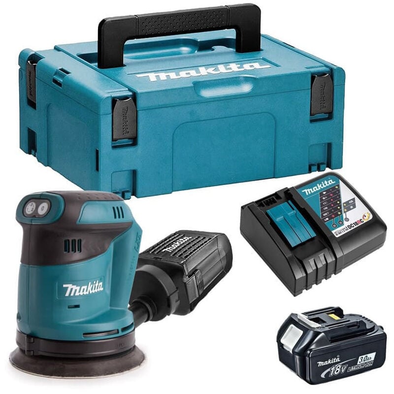 Ponceuse excentrique 18V lxt (1x3.0 Ah) en makpac Makita DBO180RF1J