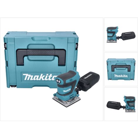 Makita DBO 484 ZJ Ponceuse vibrante sans fil 18 V 112 x 102 mm + Makpac - sans batterie, sans chargeur