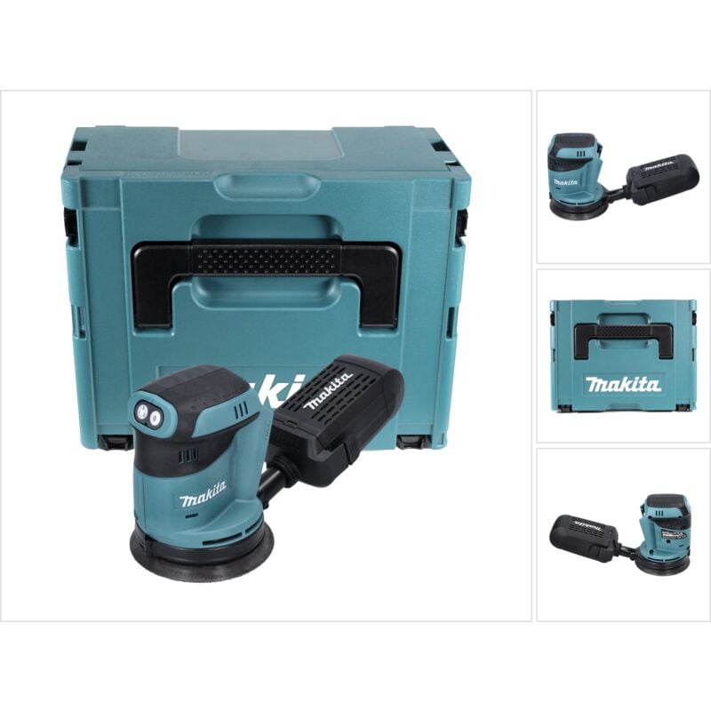DBO180ZJ Ponceuse excentrique sans fil 125mm 18V + Coffret Makpac - sans batterie, sans chargeur - Makita