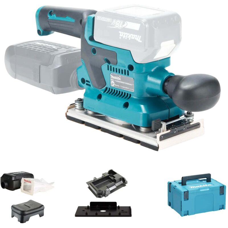 Makita - DBO382ZJ Levigatrice orbitale Brushless 18 v senza batteria