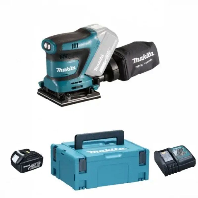 Makita DBO480RFJ1 Levigatrice orbitale per finitura a batteria 18 V