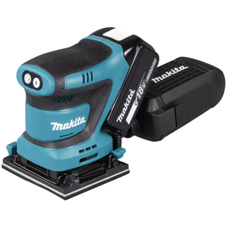 MAKITA DBO481Z LIJADORA ORBITAL 18V LXT 114X140MM PINZAS EQUIPAMIENTO Sólo máquina en caja de cartón