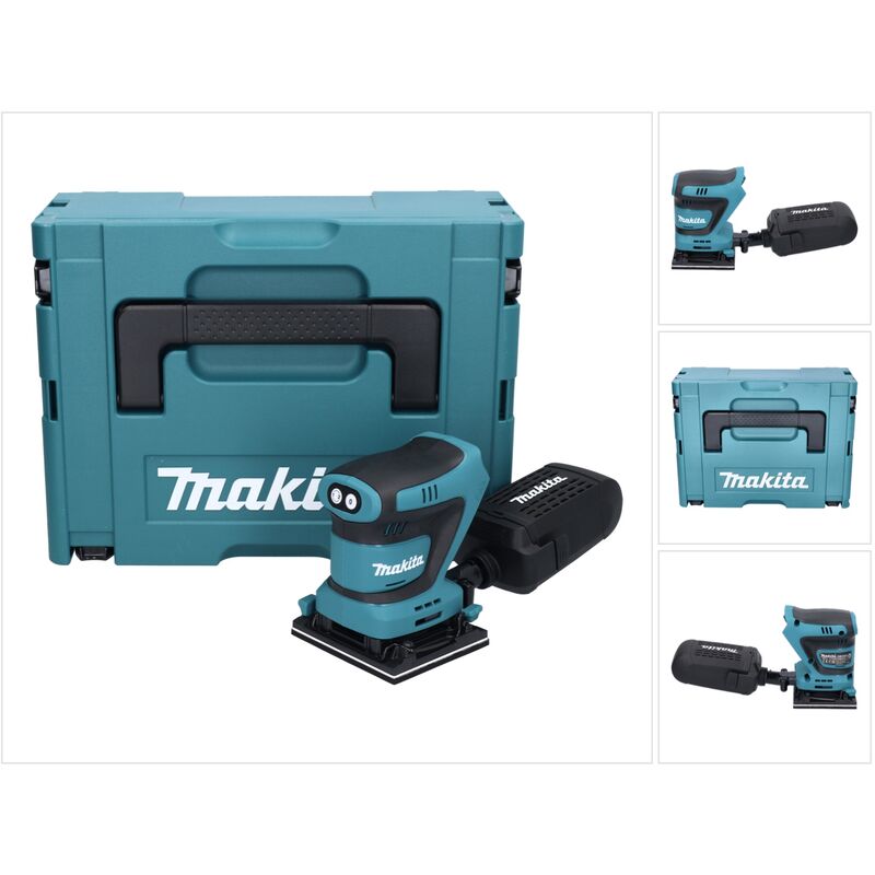 Dbo 481 zj Ponceuse vibrante sans fil 18 v 112 x 102 mm + Makpac - sans batterie, sans chargeur - Makita
