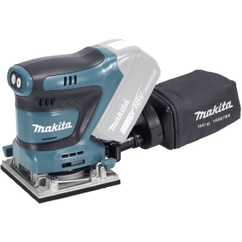 DBO484Z Ponceuse vibrante sans fil sans batterie 18 v 102 x 112 mm Nombre d'accus fournis 0 - Makita