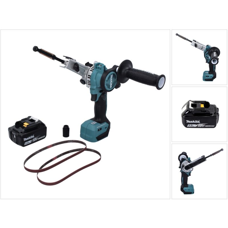 Dbs 180 T1 Lime à bande sans fil 18 v 9 x 533 mm Brushless + 1x batterie 5,0 Ah - sans chargeur - Makita