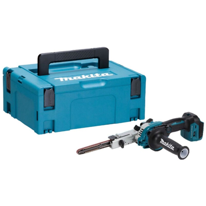 DBS180ZJ 18V lxt 533mm (3/8') Cordless Belt Sander - Body Only & Makpac 2 Case - Makita